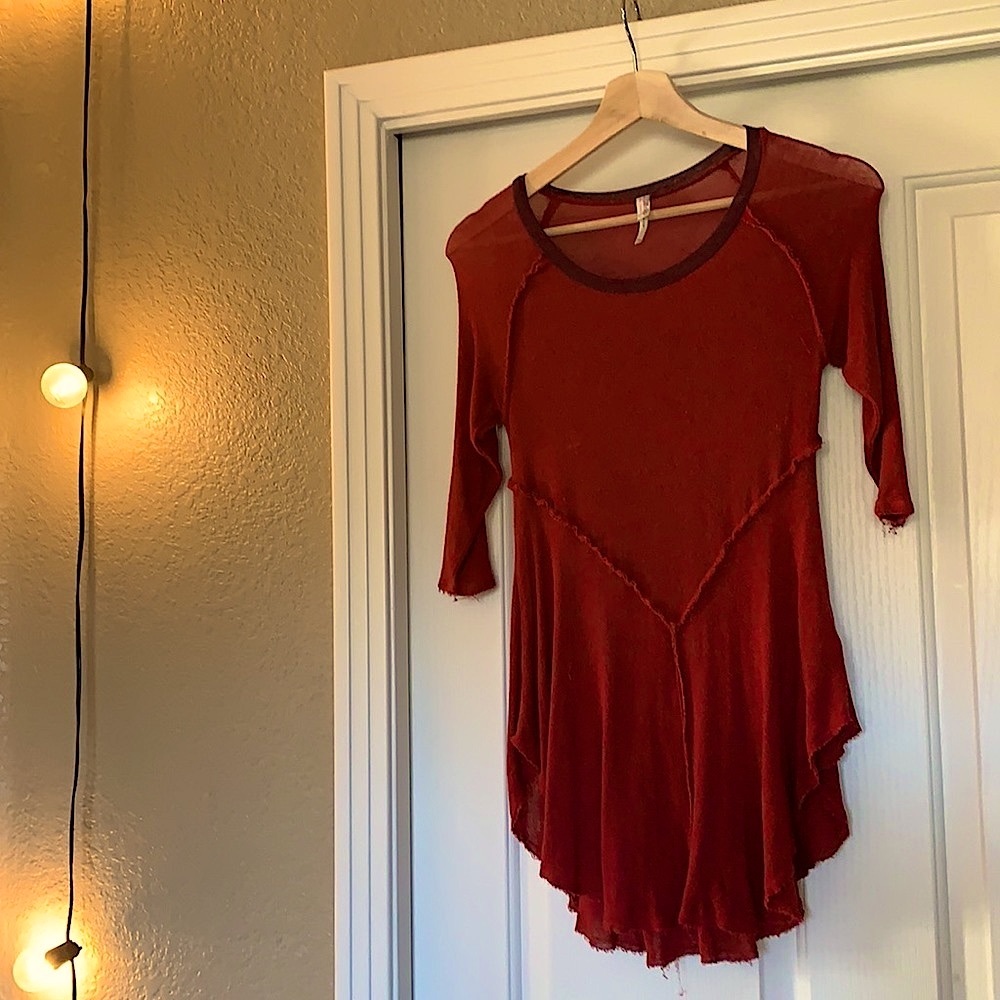 Free People, Intimately beautiful long boho top